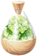 A full jar of white hydrangea petals from Pikmin Bloom.
