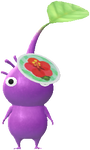A special Purple Decor Pikmin with a summer inspired sticker from Pikmin Bloom.