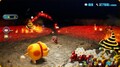 Red Pikmin fighting Pyroclasmic Slooches.