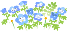 Blue nemophila flowers icon.png