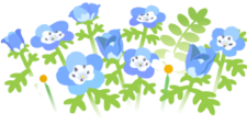 Blue nemophila flowers icon.png