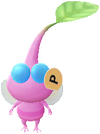 A Winged Roadside Decor Pikmin with Sticker decor from Pikmin Bloom.