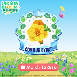Promotional image for the March 2025 Community Day.
