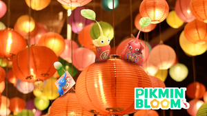 Promotional image for the 2023 Lunar New Year Event in Pikmin Bloom.