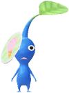 A special Blue Decor Pikmin with a summer inspired sticker from Pikmin Bloom.
