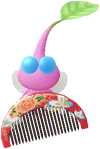 A Winged Hair Salon Decor Pikmin with Scissors (Rare) decor from Pikmin Bloom.