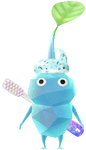 An Ice Pharmacy Decor Pikmin with Toothbrush (Rare) decor from Pikmin Bloom.