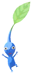 Blue Pikmin with no Decor Artwork in the Lifelog.