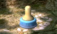 Screenshot of the Maternal Sculpture in Pikmin 2's Treasure Hoard.