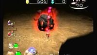The Fiery Bulblax in the fourth sublevel of Cryptic Cavern.
