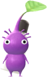 A Purple Hotel Decor Pikmin with lotion.