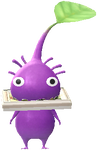A Purple Art Gallery Decor Pikmin with Picture Frame decor from Pikmin Bloom.