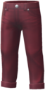 "Chino Pants (Dark Red)" Mii bottom part in Pikmin Bloom. Original filename is icon_of0165_Pan_JeansRegular1_c06.