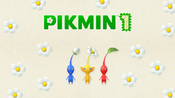 The banner of Pikmin 1 on the Nintendo Switch.
