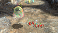 Page 1 of the third unique hint in the Garden of Hope in Pikmin 3 Deluxe.