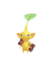 An animation of a Yellow Pikmin with Battery Pikmin Bloom