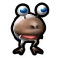 The Piklopedia icon of the Snow Bulborb in the Nintendo Switch version of Pikmin 2.