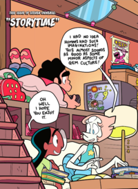 The main page of the Storytime issue of the Steven Universe BOOM! Studios comic.