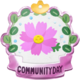 Community Day badge for the Cosmos Community Day.