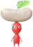 A Red Special Decor Pikmin with Wurst decor from Pikmin Bloom.