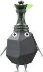 A Rock Special Decor Pikmin with Chess Piece decor from Pikmin Bloom.