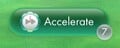 The "Accelerate" button that appears while flower planting.