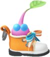 An event Winged Decor Pikmin wearing a sneaker keychain.
