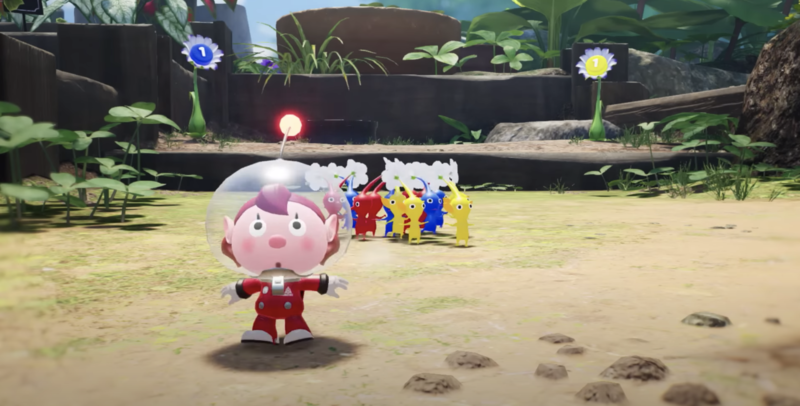 File:Player character with some Pikmin.png