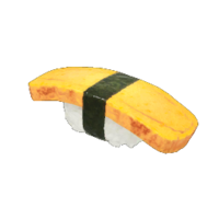 Icon for the Belted Delicacy, from Pikmin 4's Treasure Catalog.