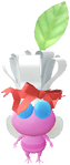 A Winged Restaurant Decor Pikmin with Chef Hat decor from Pikmin Bloom.