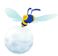 An unused variant in Hey! Pikmin, the Yukibee. It is a variant of the Spornet.