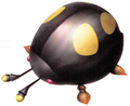 Artwork of the Anode Beetle from Pikmin 2.