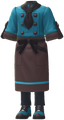 "Chocolatier Jacket (Mint)" Mii costume in Pikmin Bloom.