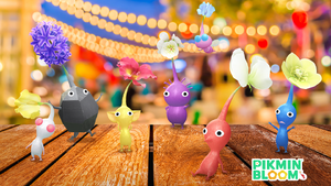 Promotional image for the 2.5 Anniversary Event in Pikmin Bloom.