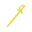 Icon for the Bright Sword, from Pikmin 4's Treasure Catalog.