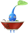 A Blue Decor Pikmin in Ramen decor. Not used in-game as of update v45.0.