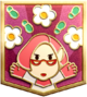 The Brittany Badge for the First Anniversary Pikmin 3 Deluxe event in Pikmin Bloom.