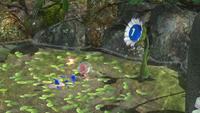 Page 1 of the ninth unique hint in the Garden of Hope in Pikmin 3 Deluxe.