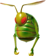 A render of a Swooping Snitchbug from Pikmin 4.