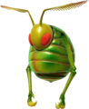 A Swooping Snitchbug in Pikmin 4.