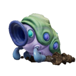Icon for the Arctic Cannon Larva, from Pikmin 4&#39;s Piklopedia.