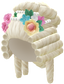 "Rococo Pouf Wig (White)" Mii head item part in Pikmin Bloom.