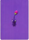 Back of a bud Purple Pikmin e-card.