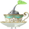 A Rock Special Decor Pikmin with Afternoon Tea decor from Pikmin Bloom.