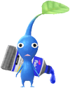 A Blue Special Decor Pikmin with Paint decor from Pikmin Bloom.