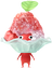 A Red Special Decor Pikmin with Shaved Ice decor from Pikmin Bloom.
