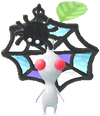 A White Special Decor Pikmin with Halloween: Stained Glass decor from Pikmin Bloom.
