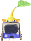 A Yellow Decor Pikmin with Bus Stop decor.