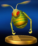 The trophy for a Swooping Snitchbug in the Wii U version of Super Smash Bros. for Nintendo 3DS and Wii U.