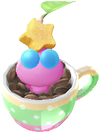 A Winged Café Decor Pikmin with Coffee Cup (Rare) decor from Pikmin Bloom.